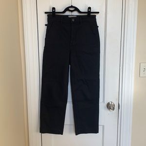 Everlane Straight Leg Crop Black 4 Regular